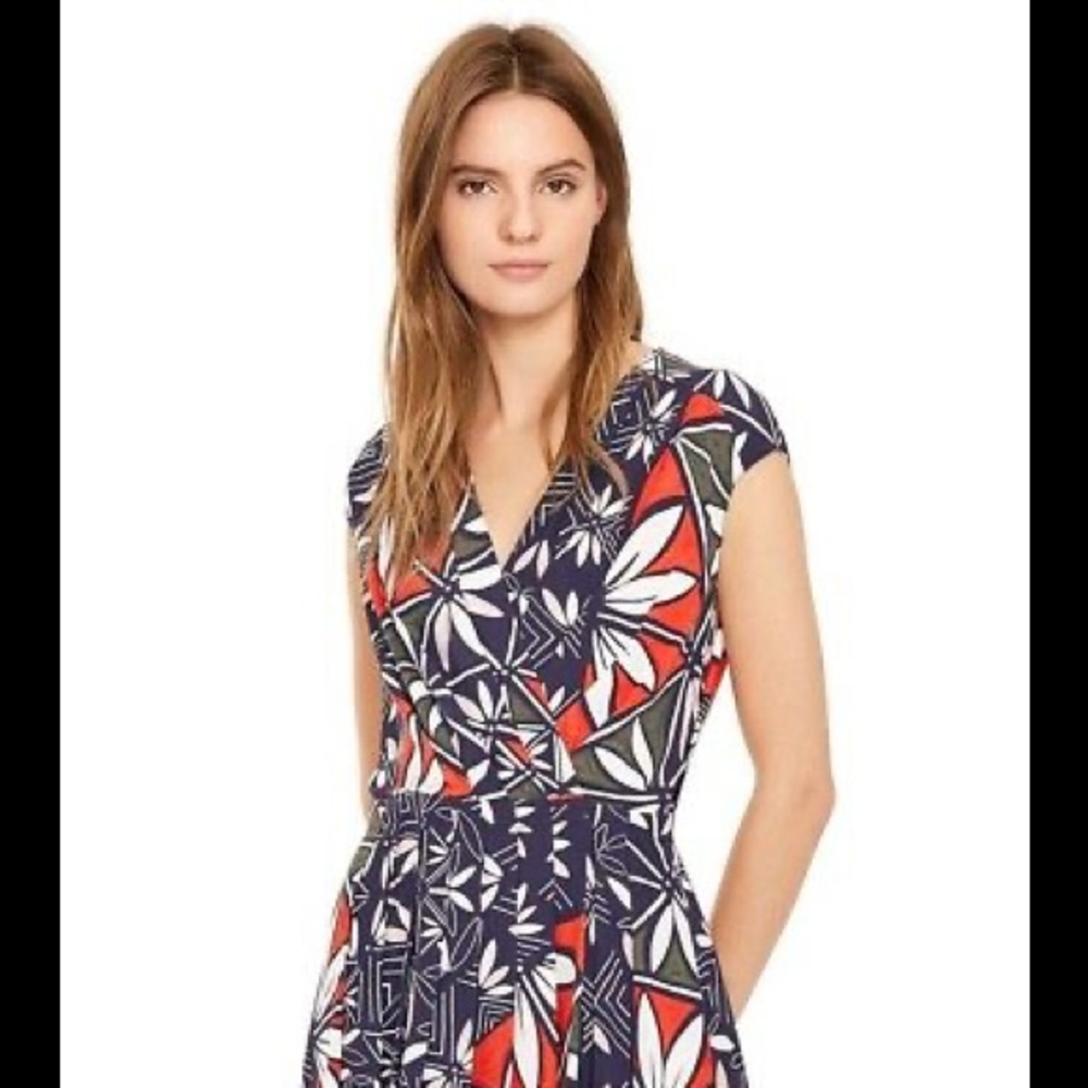 ❤️Tory Burch NWT Acoma Pottery Silk Wrap Dress.  Size 4.